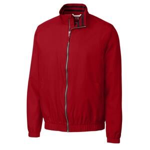 Cutter & Buck Men's WeatherTech Nine Iron Full Zip Jacket, Red, 3XL, NWT